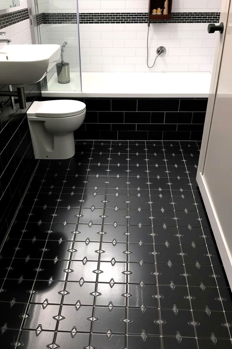 Rubber Flooring - 24 Bathroom Flooring Ideas