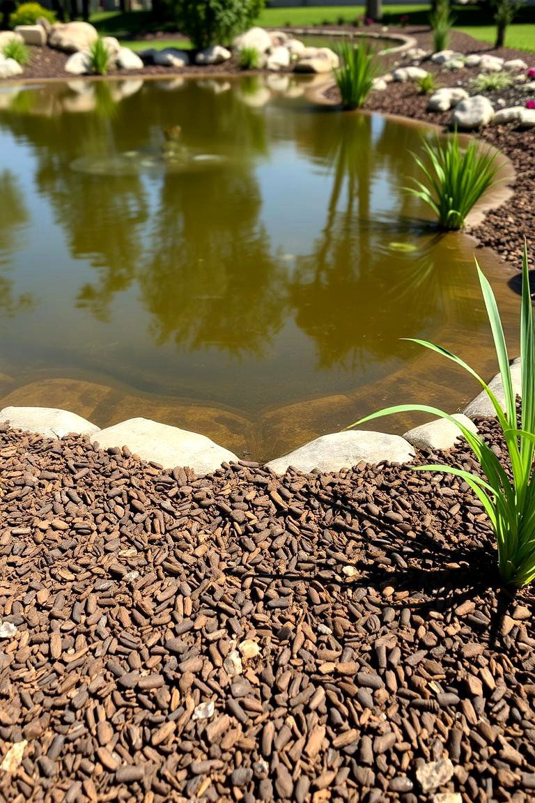 Rubber Mulch Softness - 24 Pond Edging Ideas