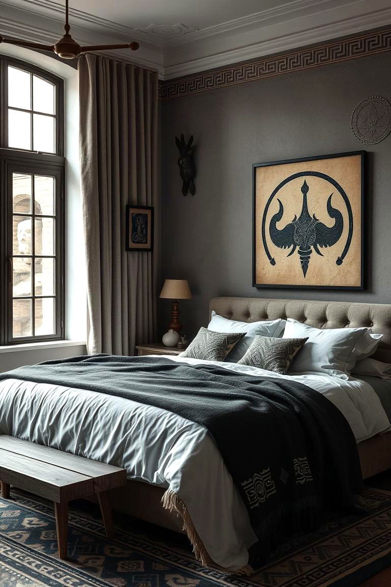 Runic Patterns - 24 Viking Bedroom Ideas