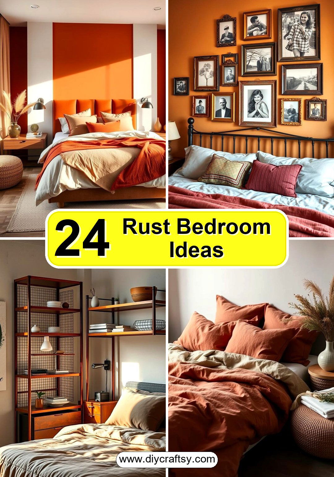 Rust Bedroom Ideas