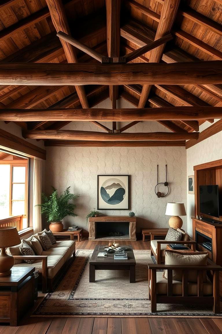 Rustic Asian Charm - 24 Asian Living Room Ideas