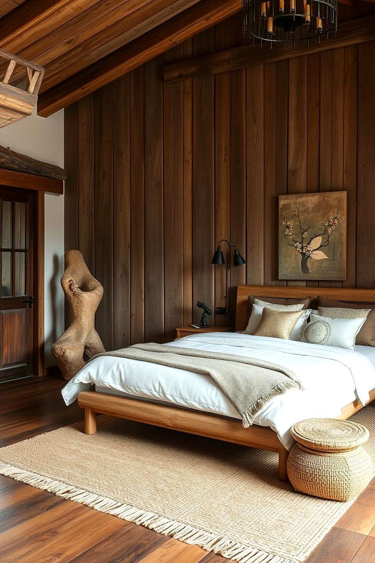Rustic Asian Retreat - 24 Asian Bedroom Ideas