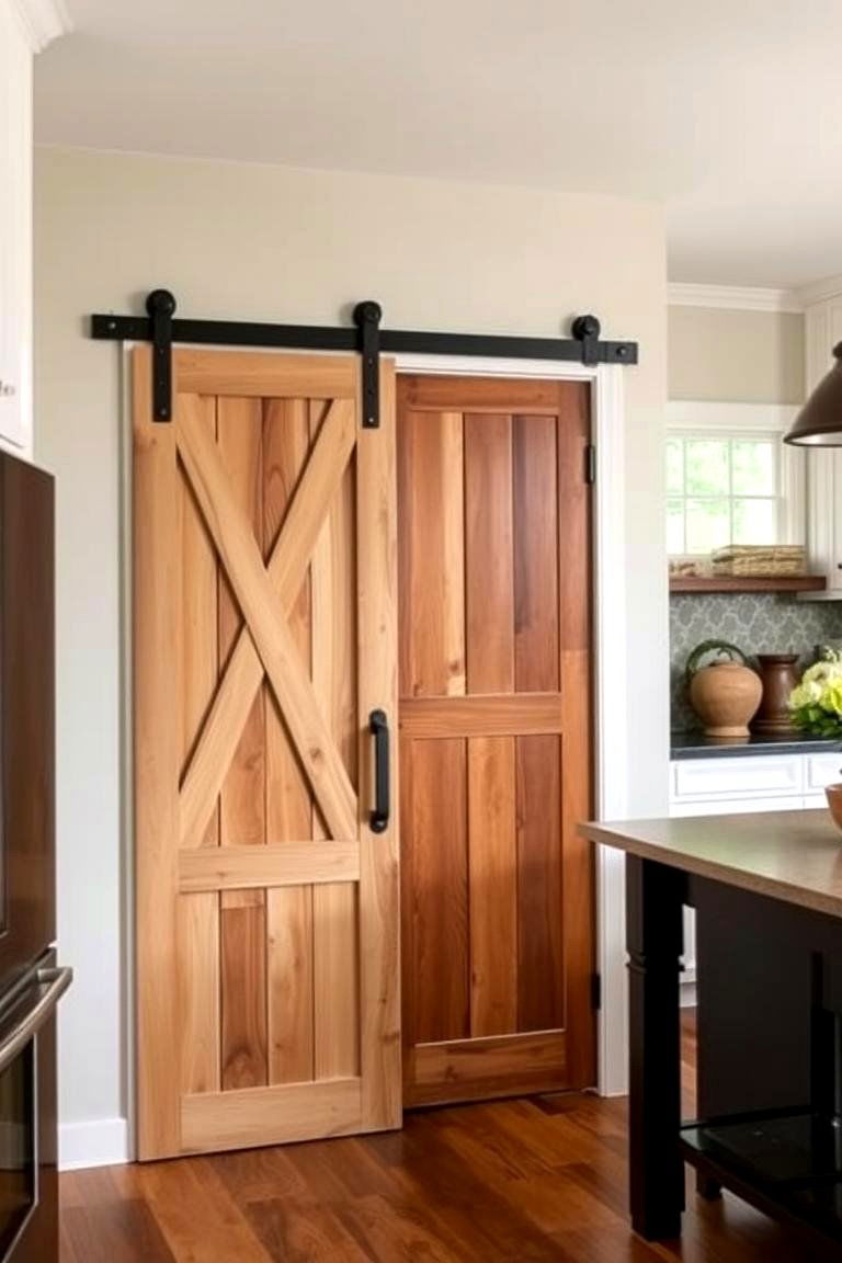 Rustic Barn Door Half Wall Paneling - 24 Half Wall Paneling Ideas