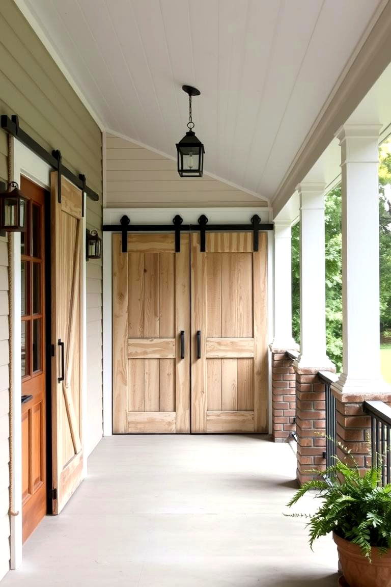 Rustic Barn Style Patio Doors - 24 Patio Door Ideas