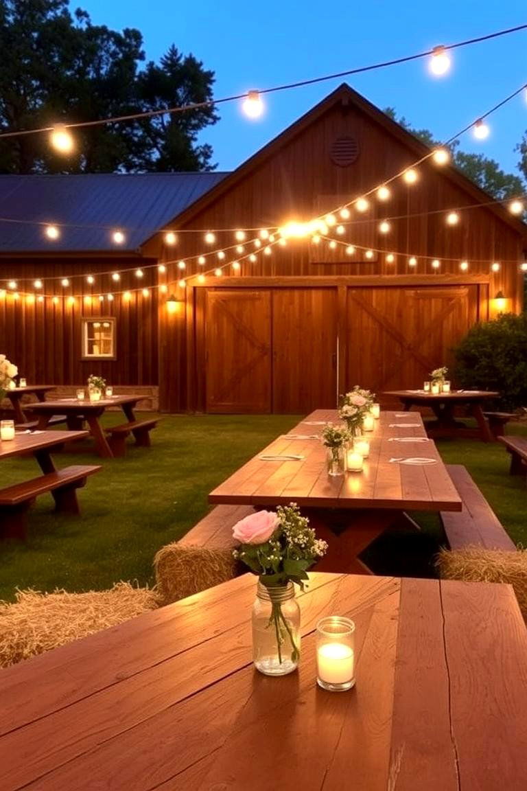 Rustic Barn Vibes - 24 Backyard Wedding Ideas