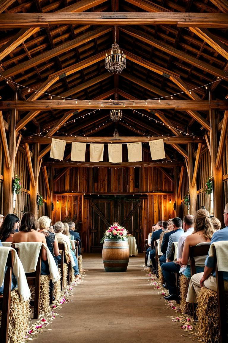 Rustic Barn Wedding - 24 Wedding Ceremony Ideas
