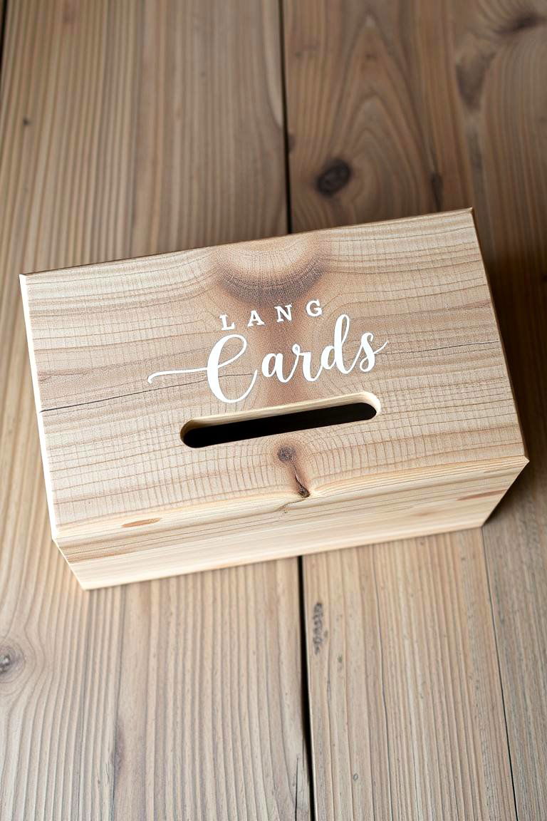 Rustic Barn Wood Box - 24 Wedding Card Box Ideas