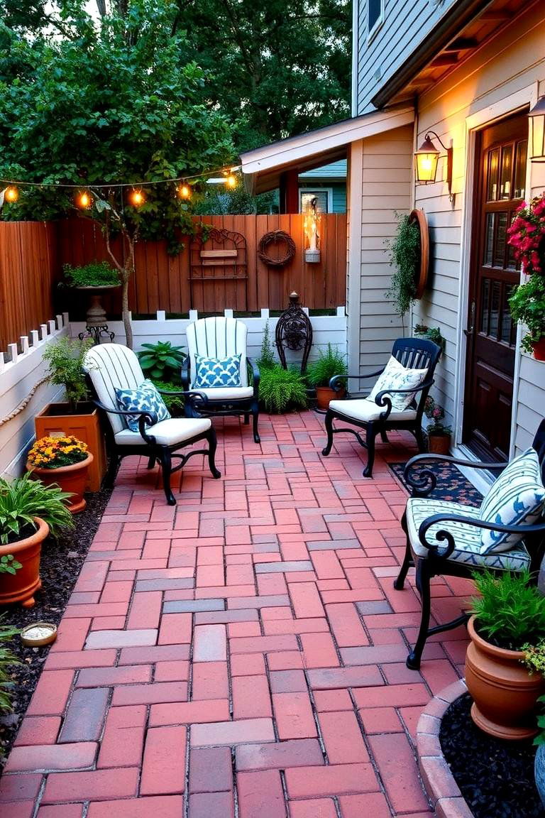 Rustic Brick Pavers - 24 patio tile ideas