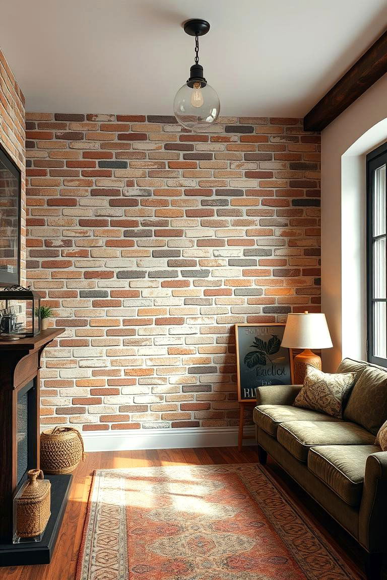 Rustic Brick with Natural Grout - 24 Brick Wallpaper Ideas