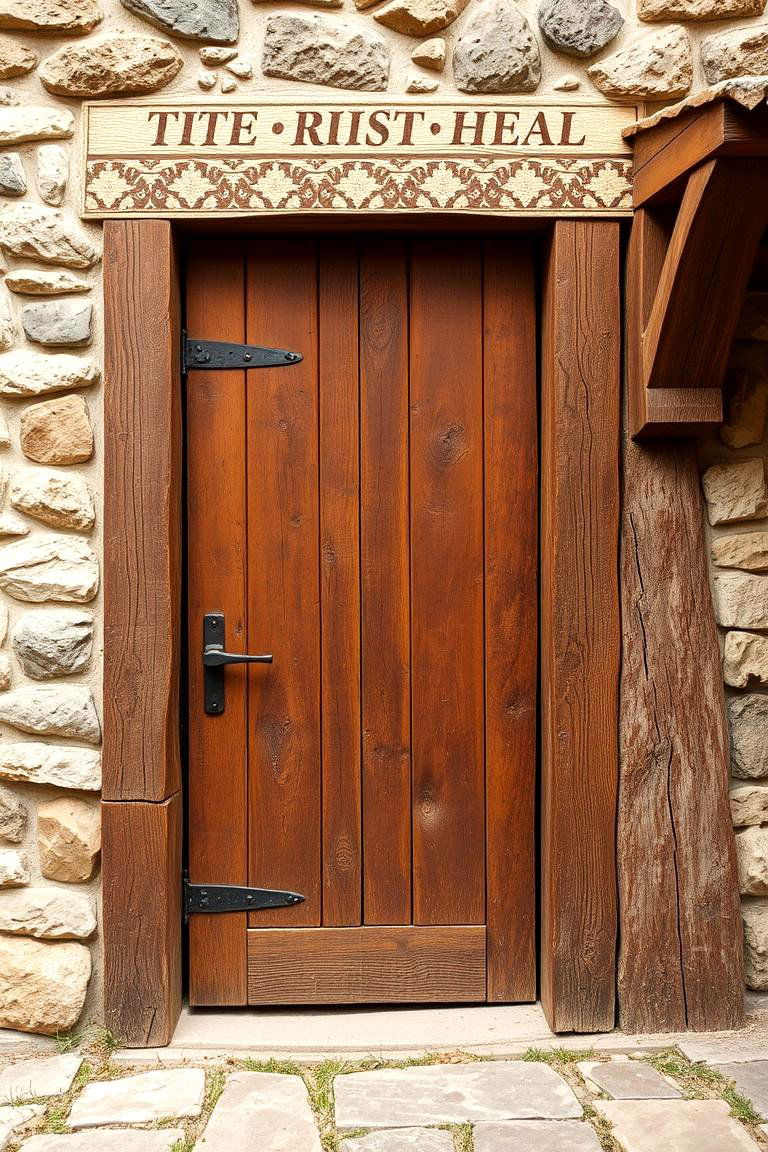 Rustic Brown Appeal - 24 Brown House Front Door Colors