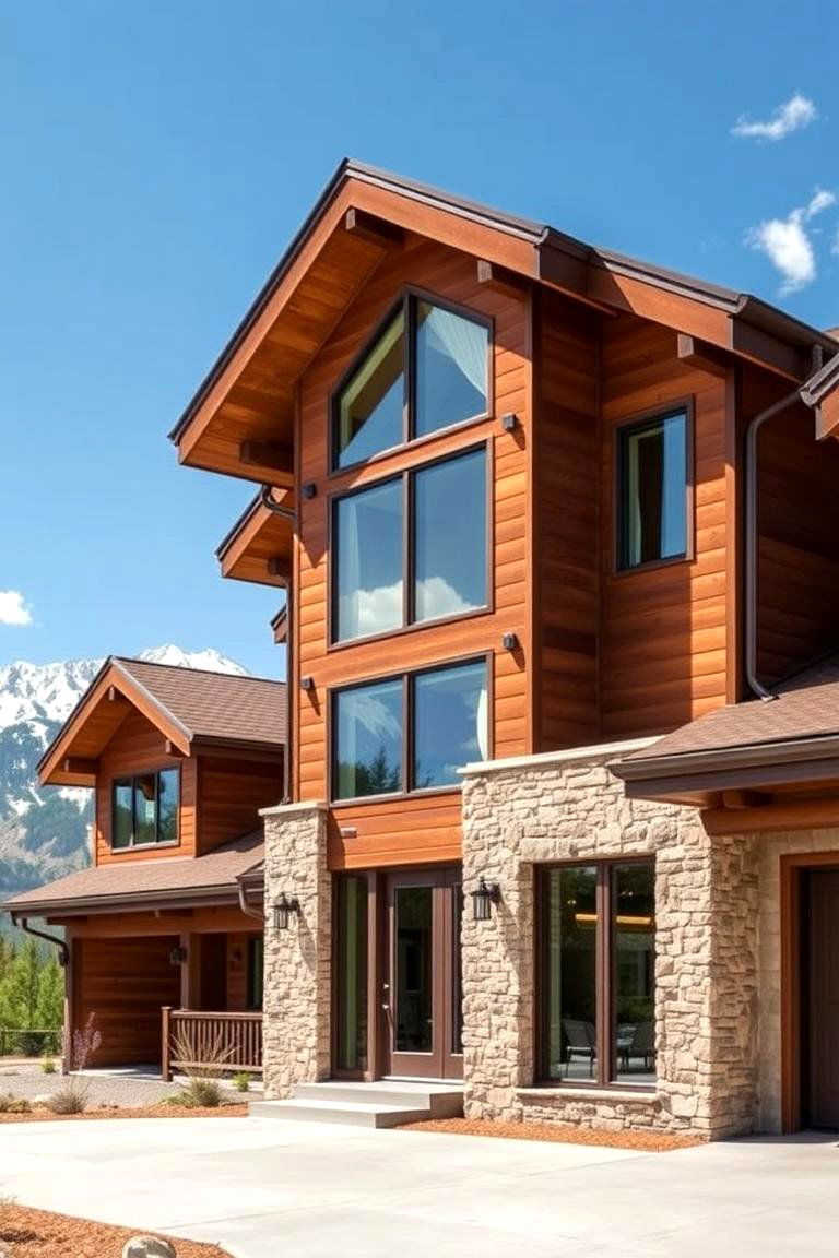 Rustic Brown Siding - 24 House Siding Colors
