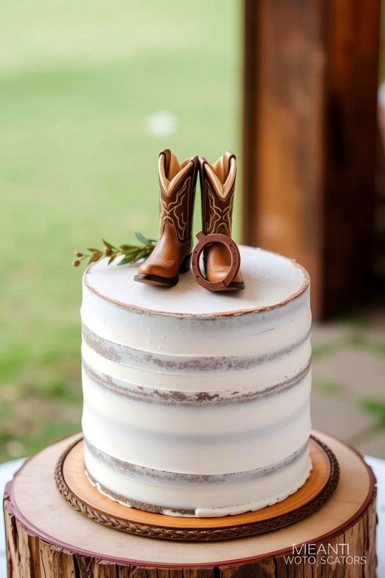 Rustic Cake Toppers - 24 Western Wedding Ideas
