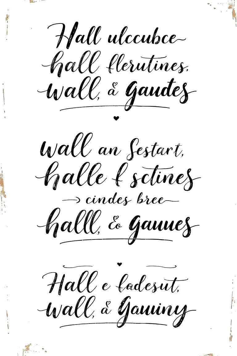 Rustic Calligraphy Wall Quotes - 24 Farmhouse Wall Decor Ideas