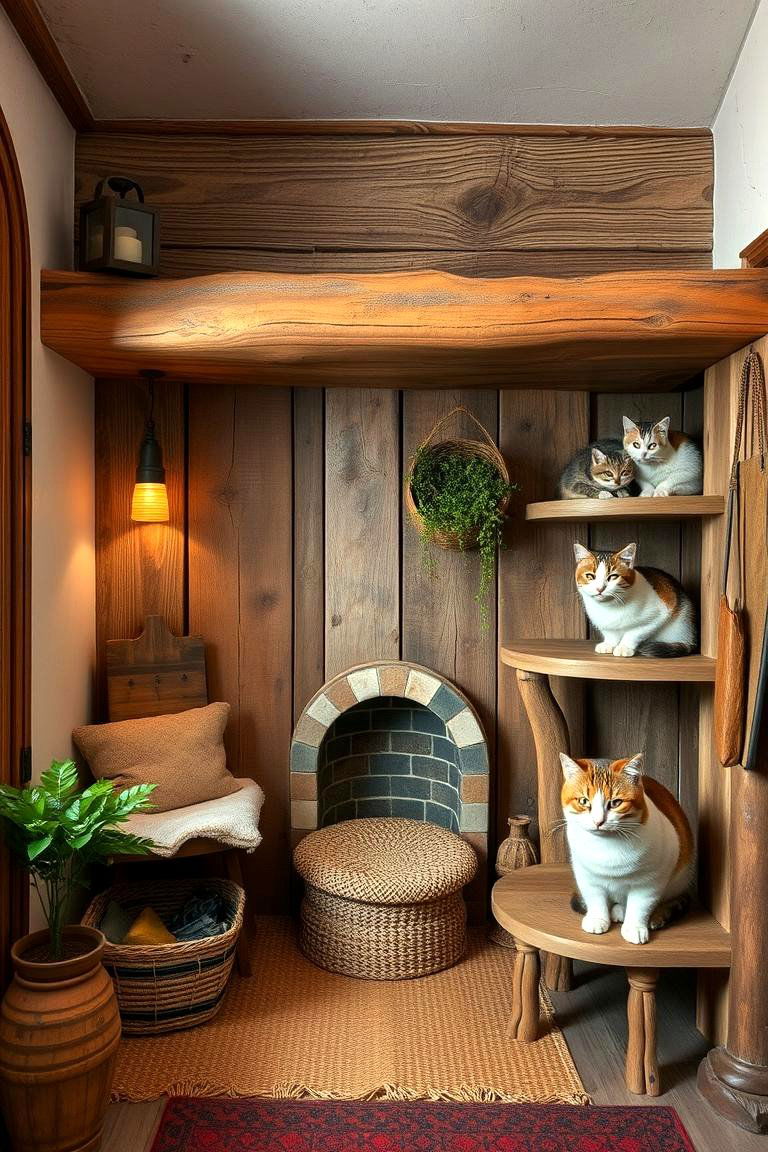 Rustic Cat Sanctuary - 24 Cat Room Ideas
