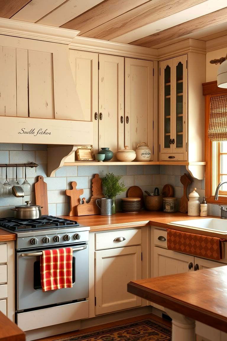 Rustic Charm - 24 Kitchens With Beige Kitchen Cabinets