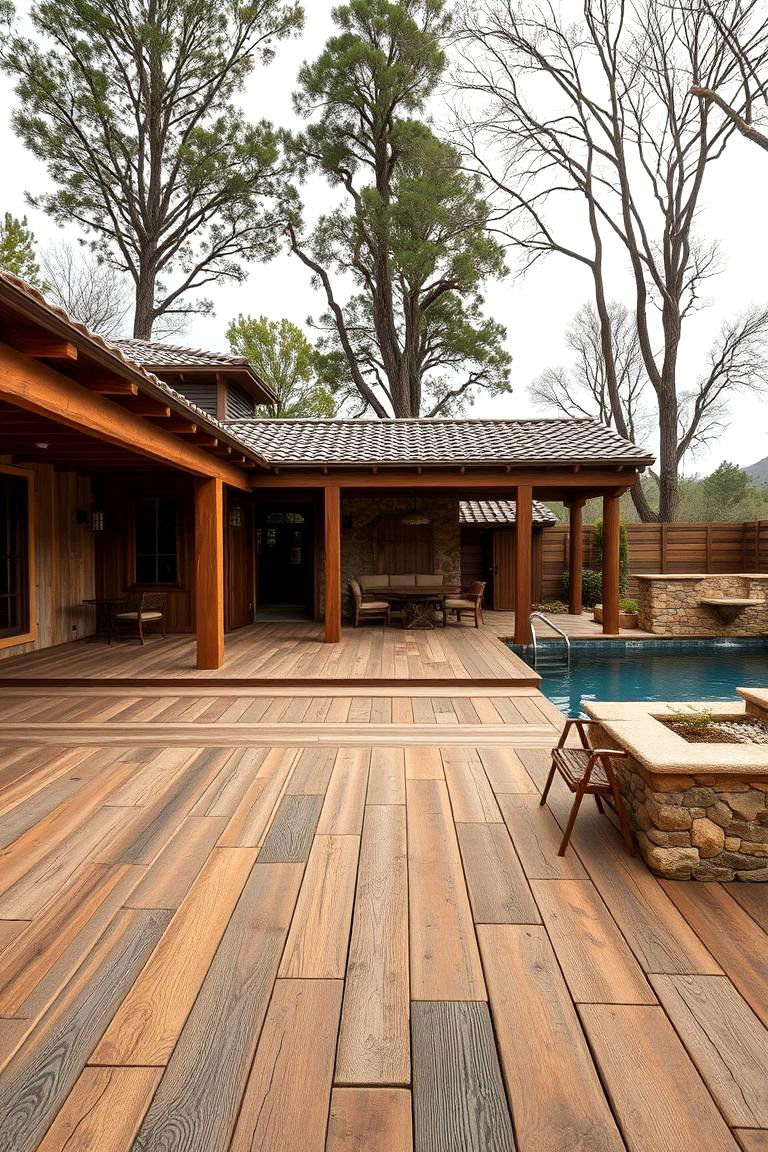 Rustic Charm - 24 Pool Deck Ideas