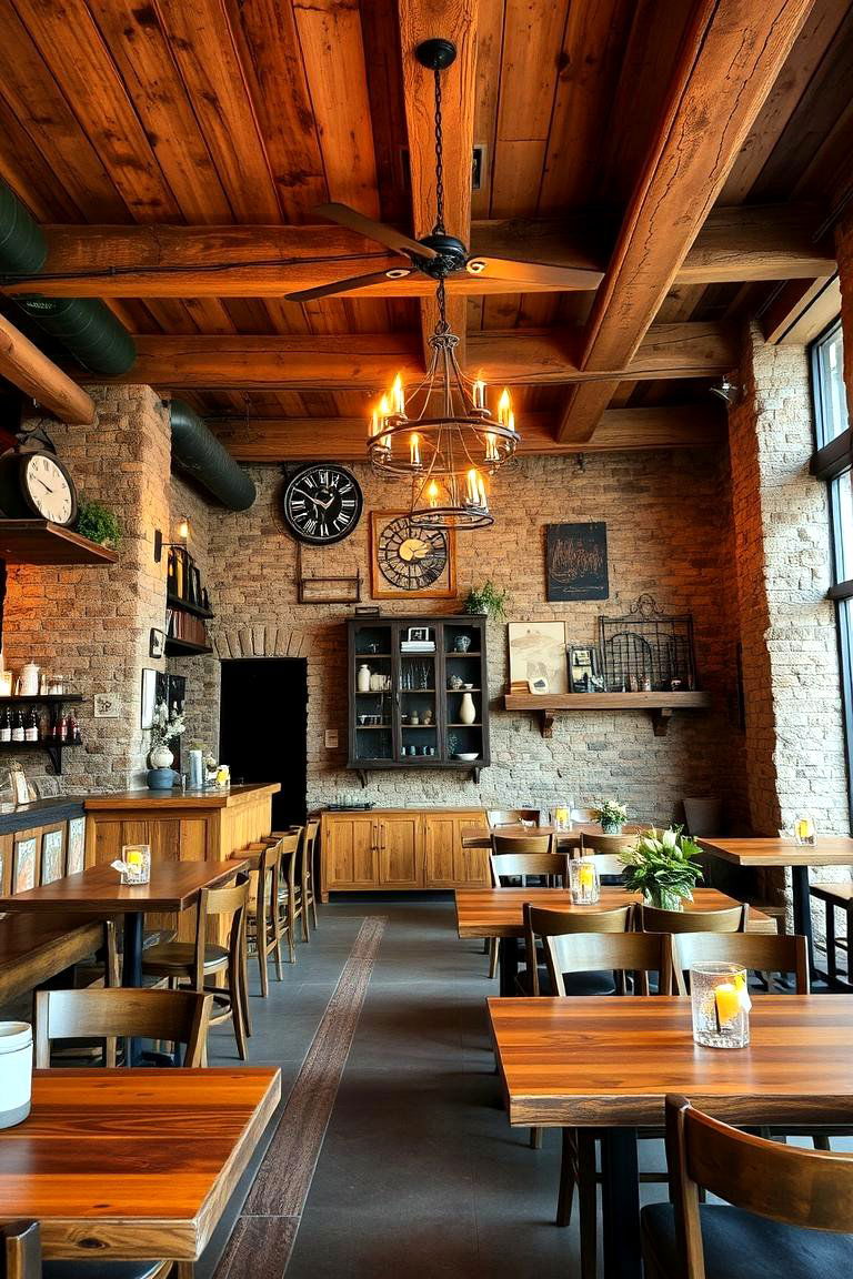 Rustic Charm Ambiance - 24 Restaurant Interior Design Ideas