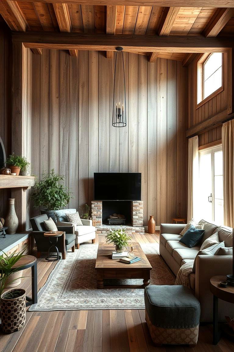 Rustic Charm Board and Batten Wall - 24 Board and Batten Wall Ideas