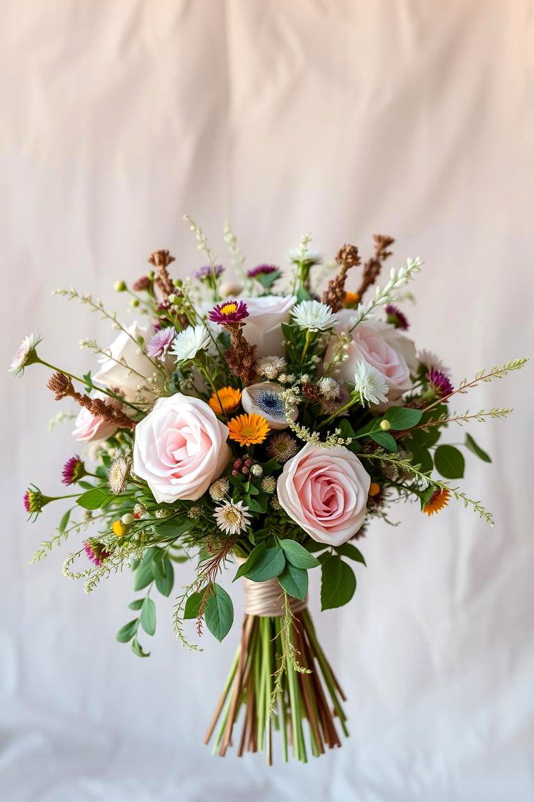 Rustic Charm Bouquet - 24 Wedding Bouquet Ideas