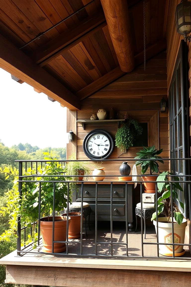 Rustic Charm Dormer Balcony - 24 Dormer Balcony Ideas