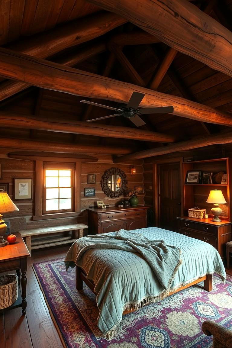 Rustic Charm Haven - 24 Cabin Bedroom Ideas