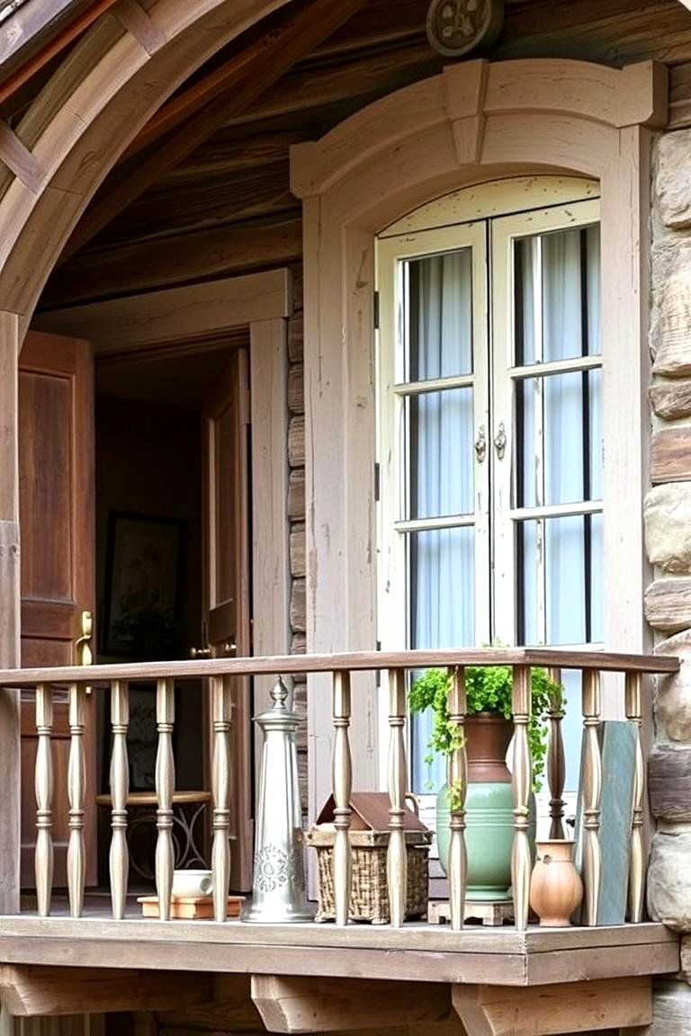 Rustic Charm Juliet Balcony - 24 Juliet Balcony Ideas
