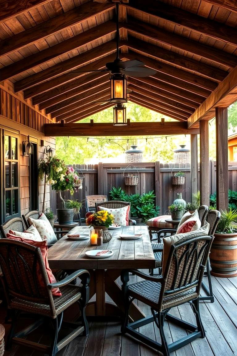 Rustic Charm Porch - 24 Lanai Porch Ideas