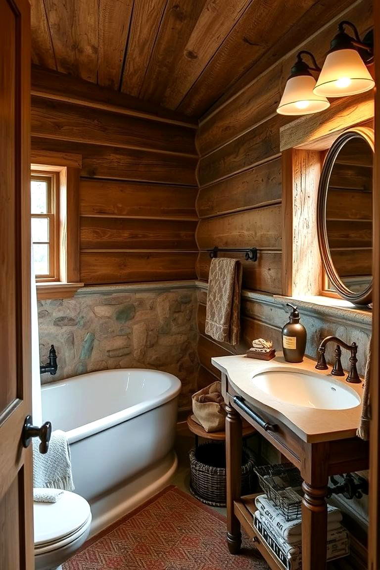 Rustic Charm Revival - 24 Quirky Bathroom Ideas