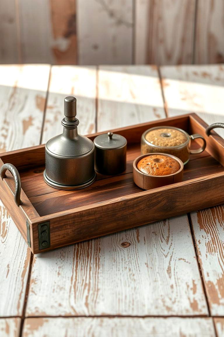Rustic Charm Tray - 24 Tray Decor Ideas