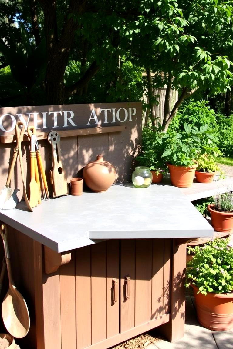 Rustic Charm of Soapstone - 24 Outdoor Countertop Ideas