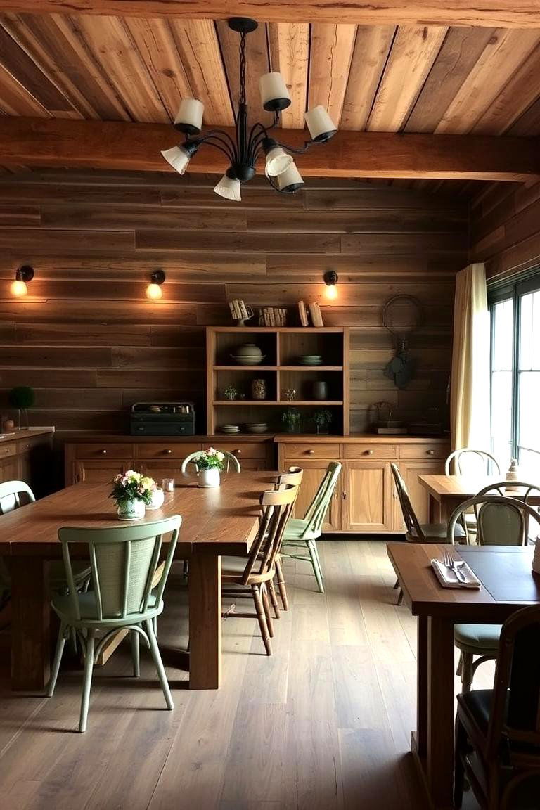 Rustic Charm with Wooden Details - 24 Casual Dining Room Ideas