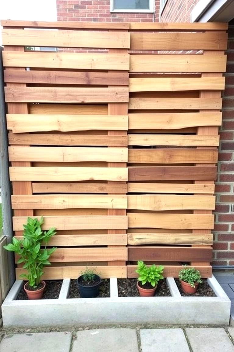 Rustic Charm with a DIY Pallet Wall - 24 Privacy Patio Ideas