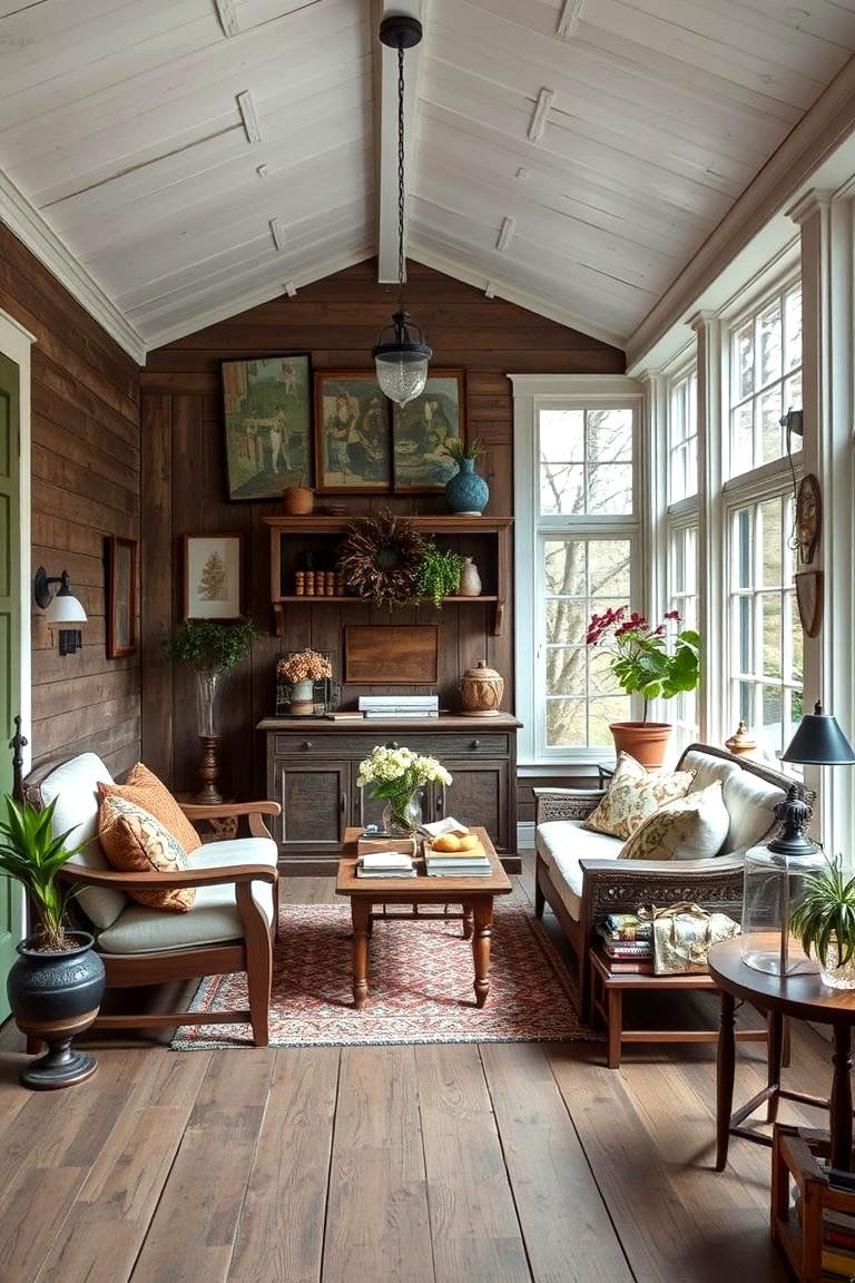 Rustic Charm with a Modern Twist - 24 Victorian Sunroom Ideas