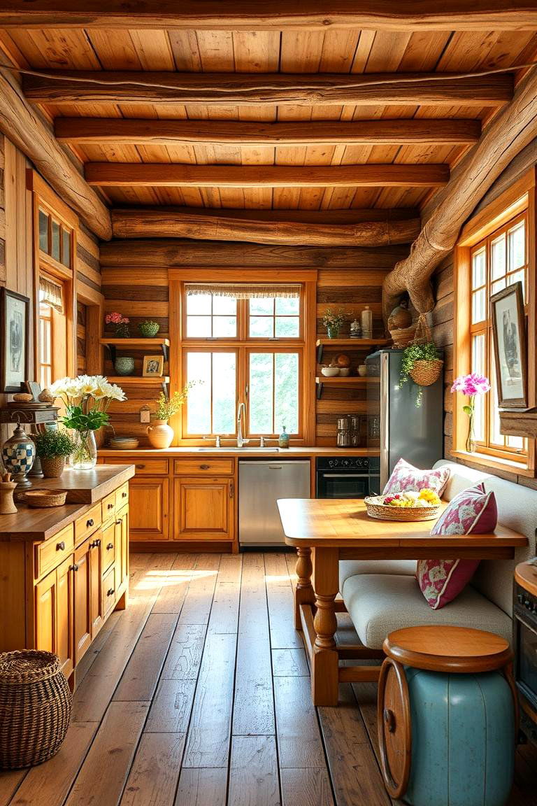 Rustic Chic Harmony for Warm Interiors - 24 How to Decorate With Yellow and Pink