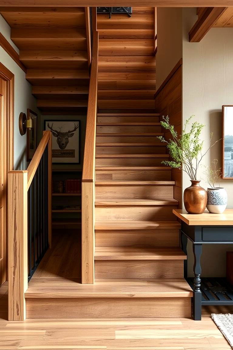 Rustic Chic Staircase - 24 Staircase Ideas