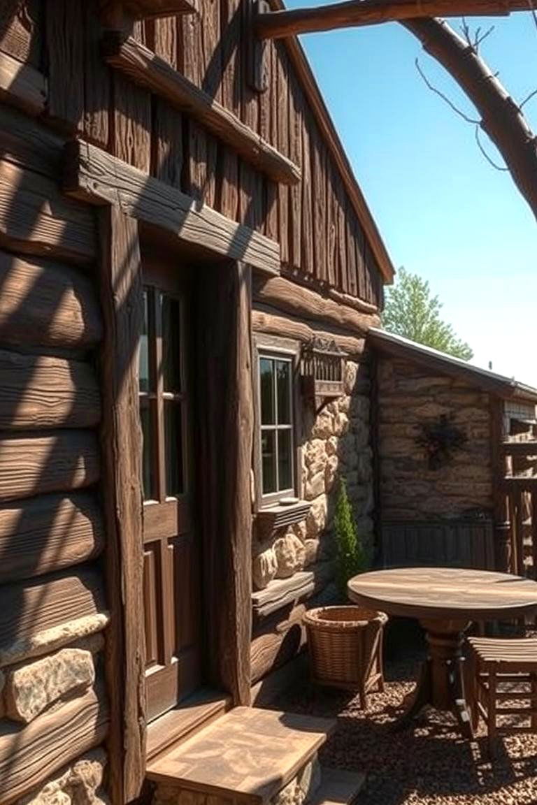 Rustic Chocolate Brown Cottage - 24 Chocolate Brown House Exterior Design Ideas