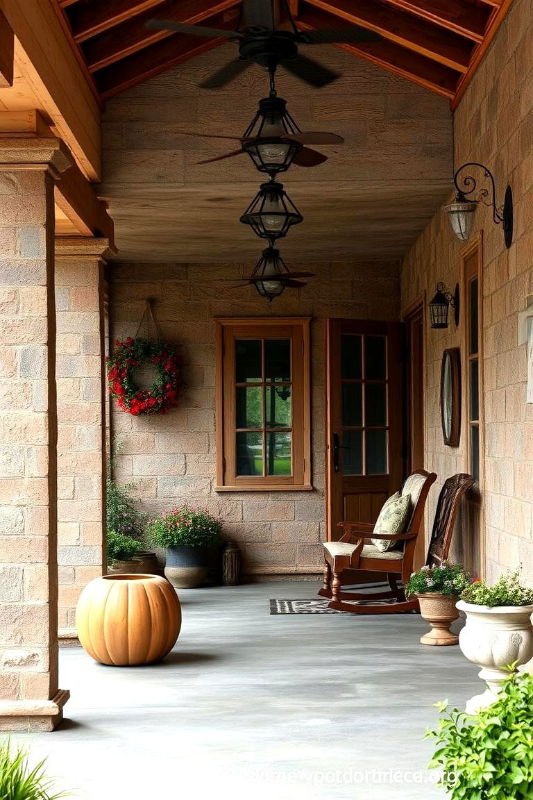 Rustic Concrete Appeal - 24 Concrete Porch Ideas