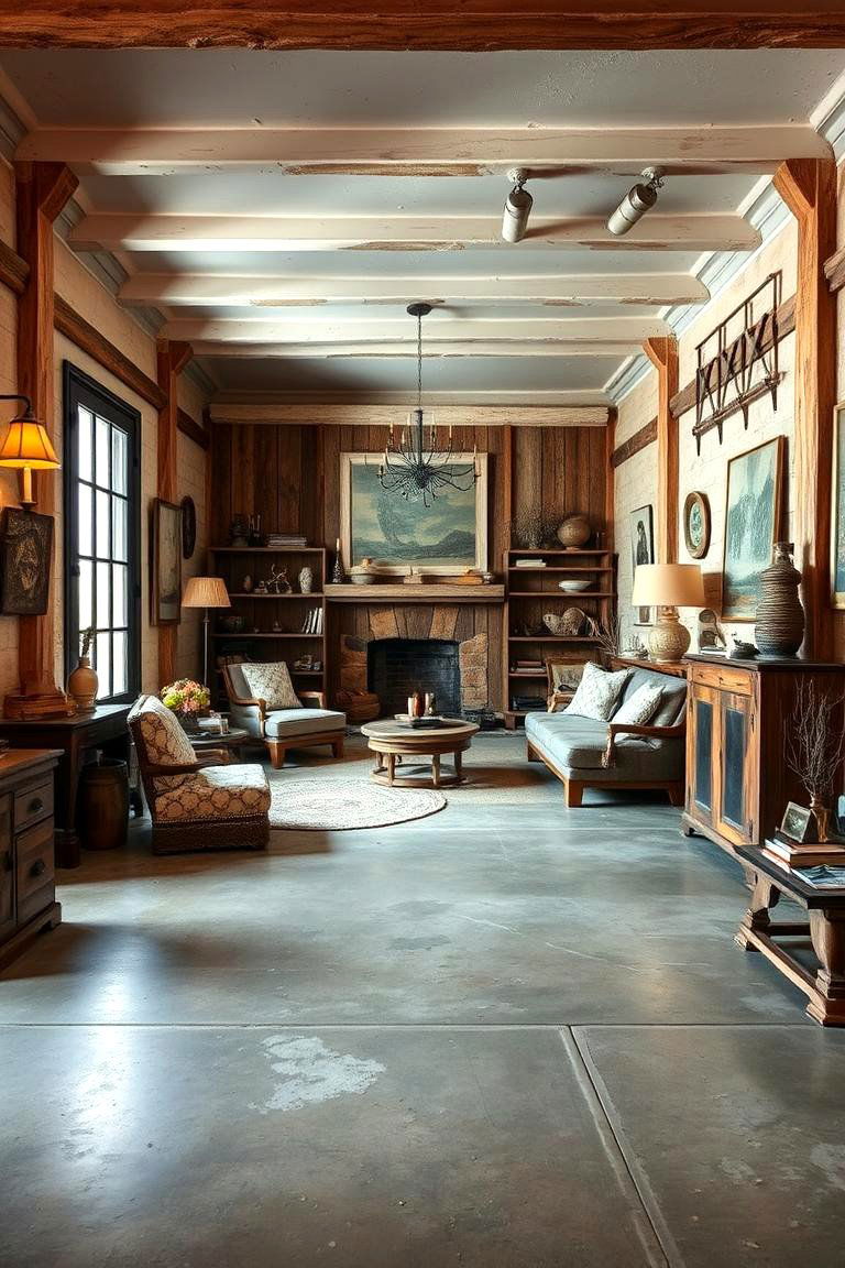 Rustic Concrete Floor Bedroom Retreat - 24 Concrete Floor Bedroom Ideas