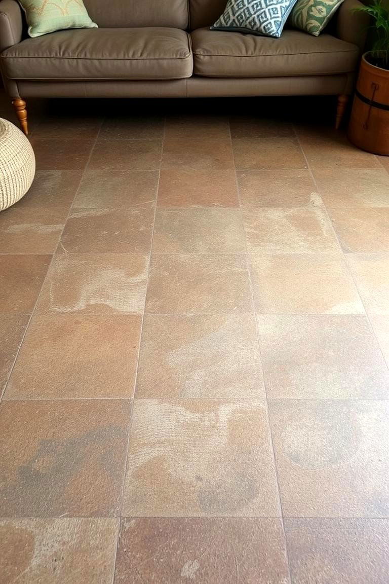 Rustic Concrete for Cozy Ambiance - 24 Indoor Concrete Floor Paint Ideas