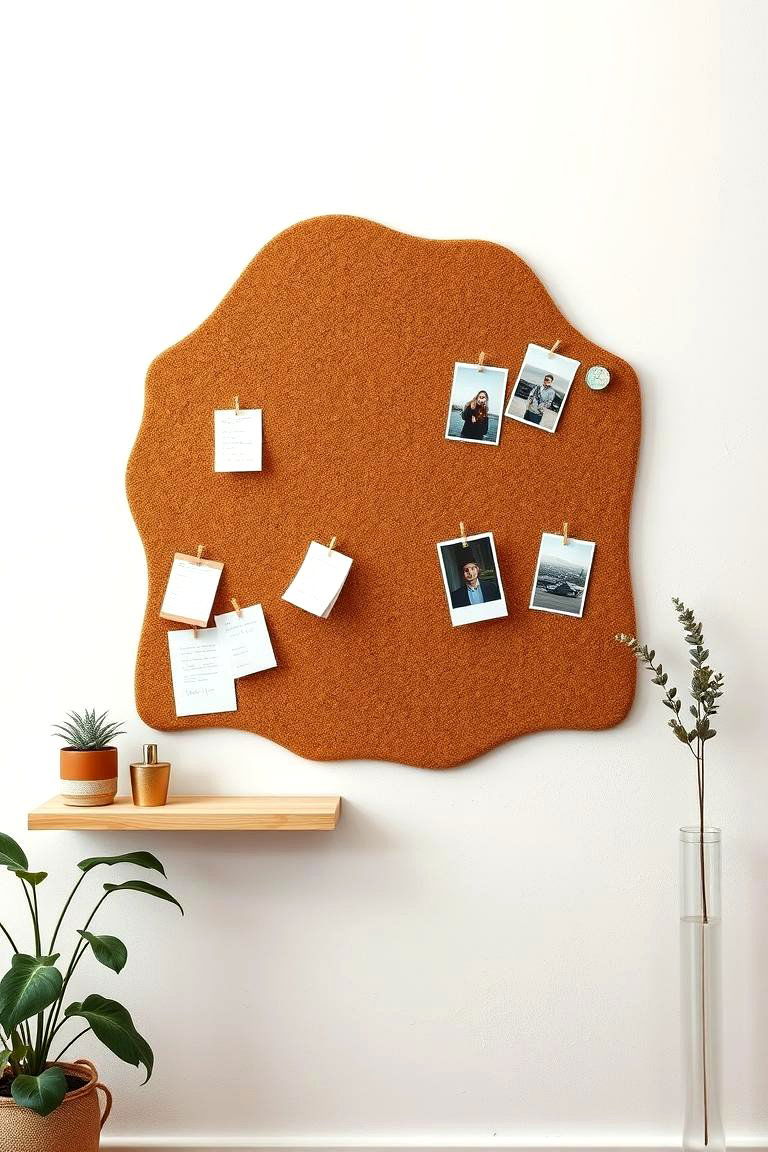 Rustic Cork Board - 24 Blank Wall Ideas