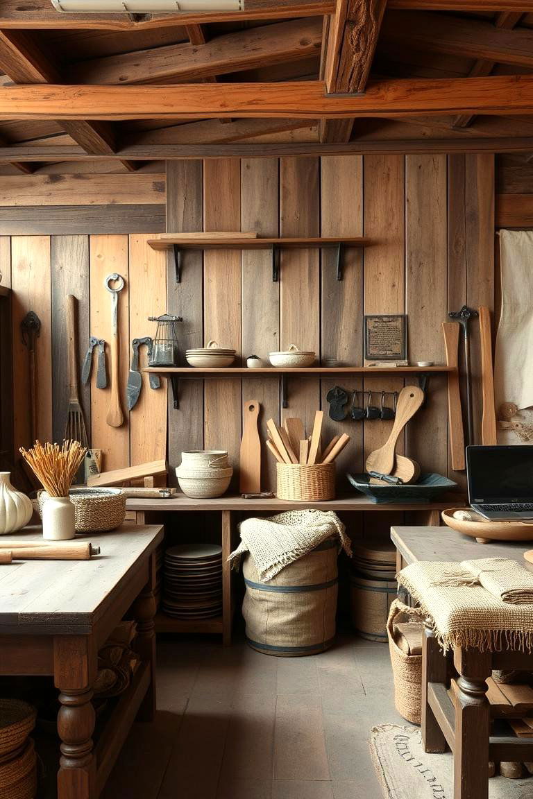 Rustic Craft Workshop - 24 Craft Room Ideas
