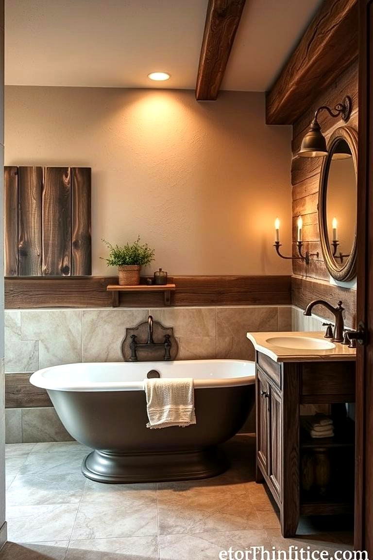 Rustic Elegance - 24 Travertine Tile Bathroom Ideas