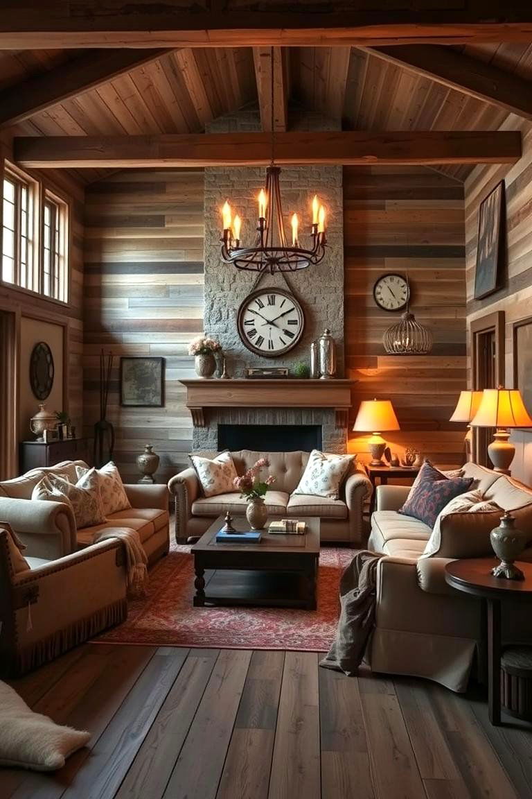 Rustic Elegance Retreat - 24 Mens Living Room Ideas