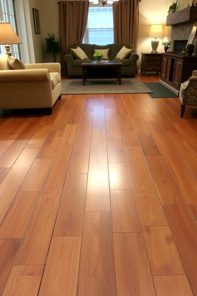 Rustic Epoxy Floors with Wood Texture - 24 Epoxy Floor Designs