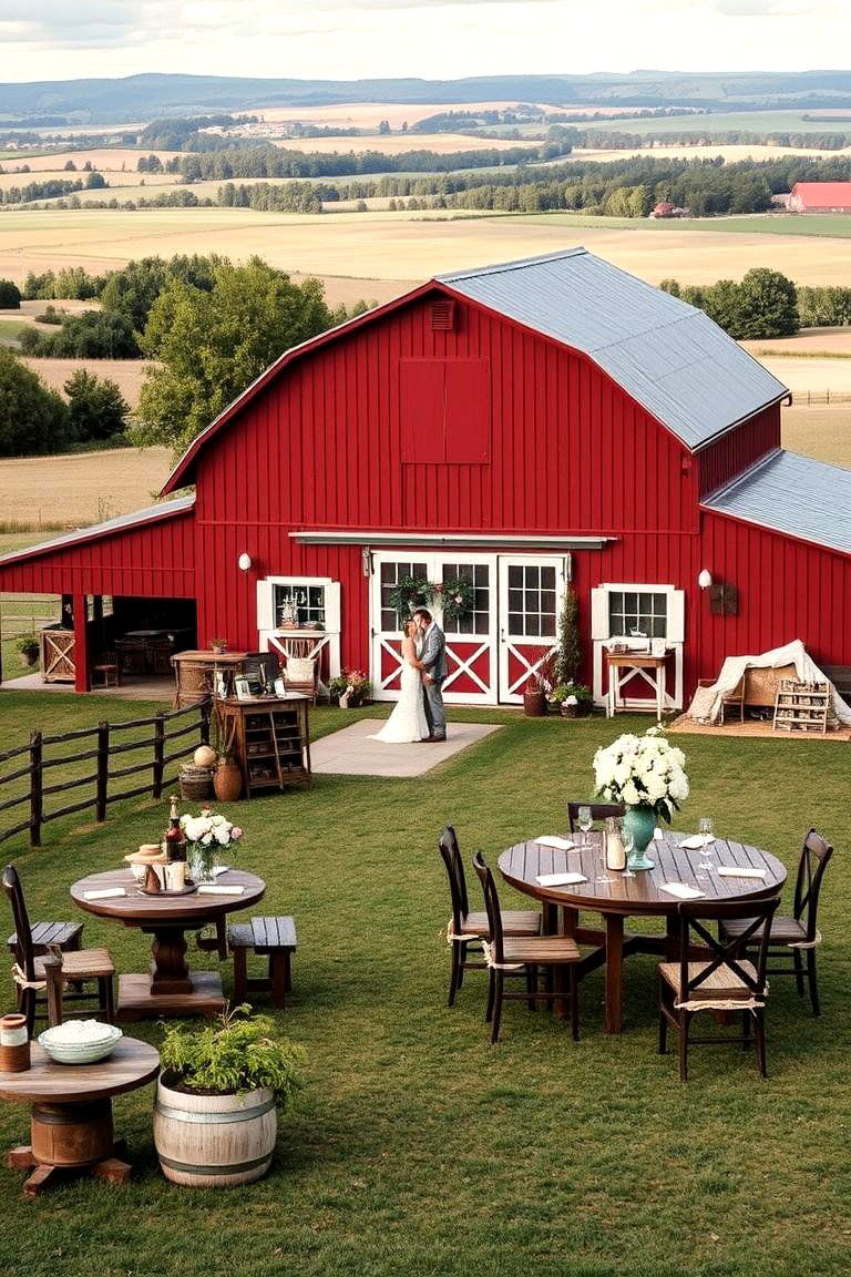 Rustic Farm Wedding - 24 Destination Wedding Ideas