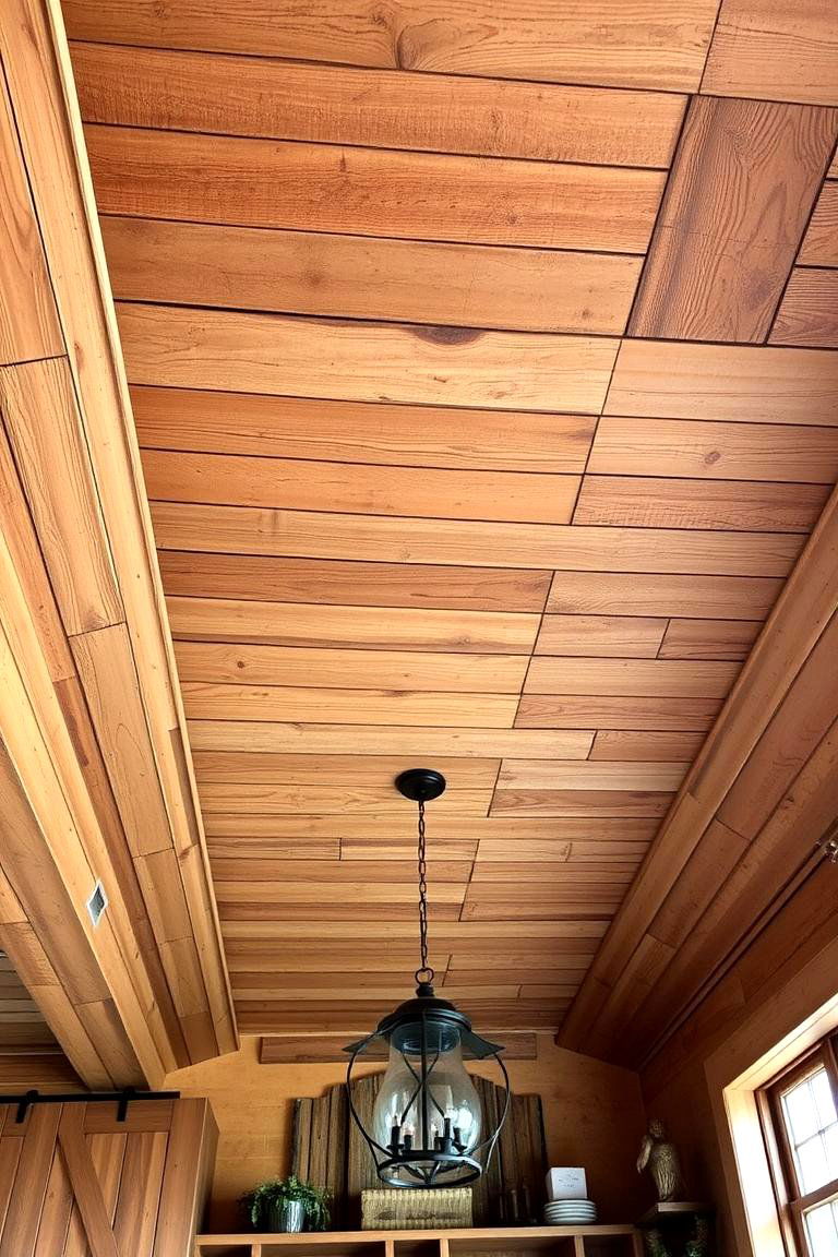 Rustic Farmhouse Ceiling Style - 24 Cheap Ceiling Ideas