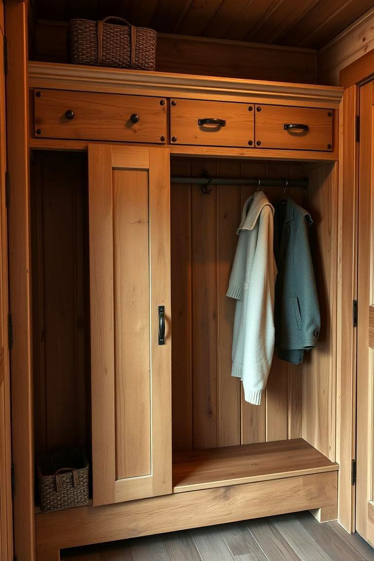 Rustic Farmhouse Coat Closet - 24 Coat Closet Ideas