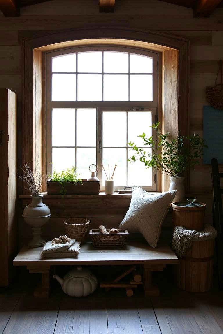 Rustic Farmhouse Inspiration - 24 Kitchen Bay Window Ideas