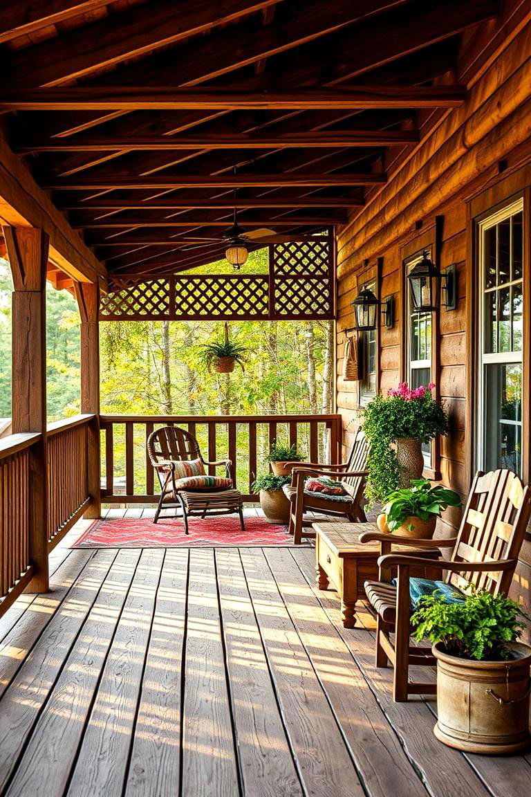Rustic Farmhouse Lattice Charm - 24 Deck Lattice Ideas