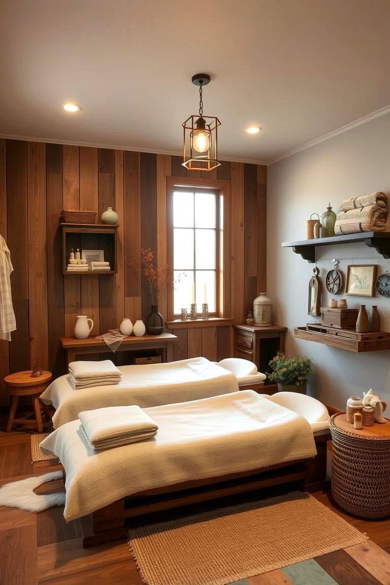 Rustic Farmhouse Spa Room - 24 Spa Room Ideas
